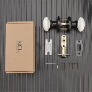 NCL Hardware Porcelain Door Knob Set (passageways)(NIB)